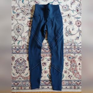 Athleta cropped teal leggings size XXS